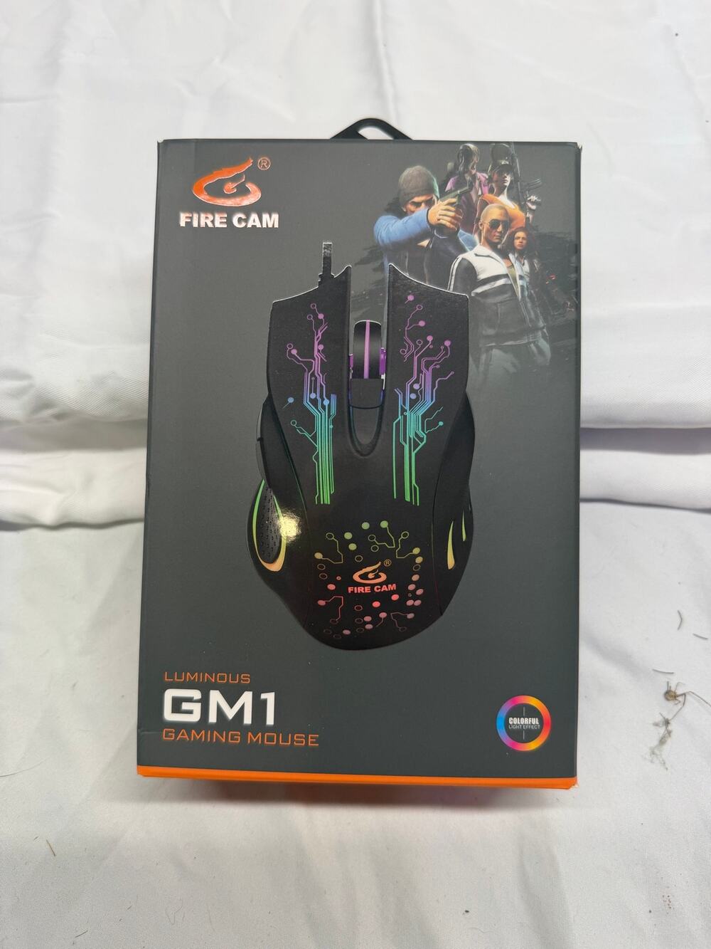 FIRE CAB GM1 Gaming Mouse RGB Lighting – Adjustable DPI – Ergonomic Design – New